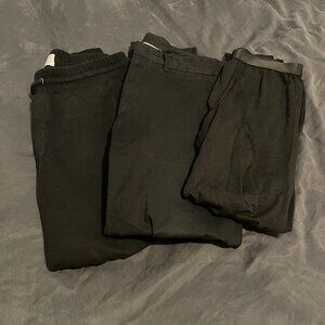 MENS Lot 3 Pants Joggers CDLP SANVT LOW Brand M 32 Short Length Black